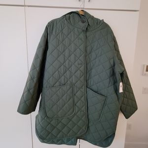 Old Navy Quilted Green Coat (New With Tags)